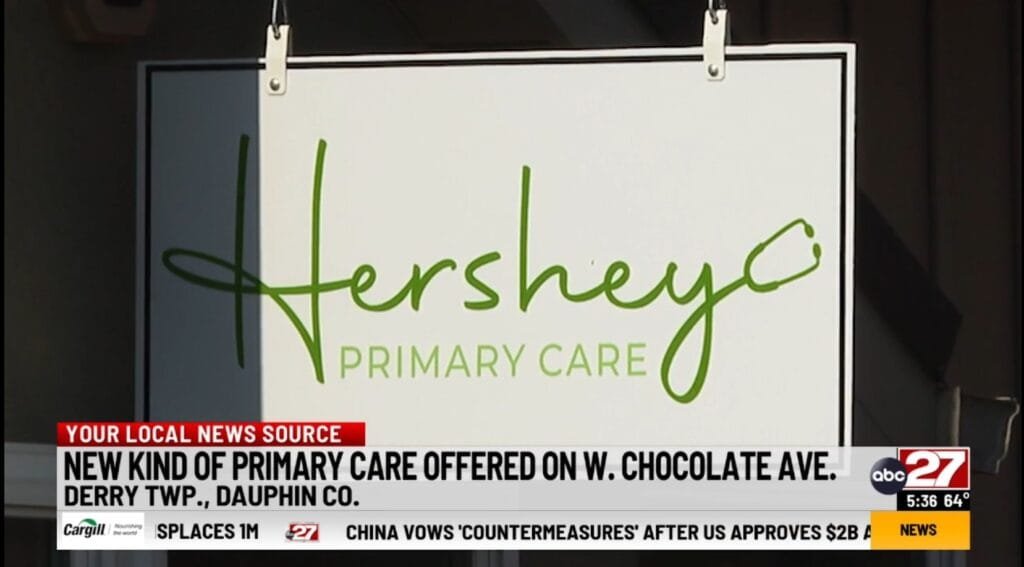 Photo of Hershey Primary Care sign