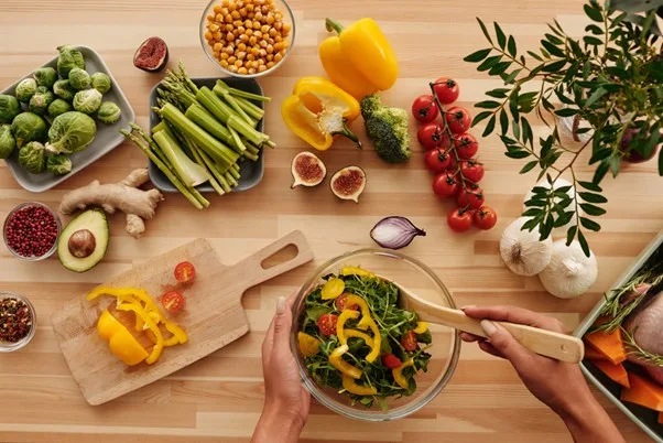 Photo of vegetables on a cutting board