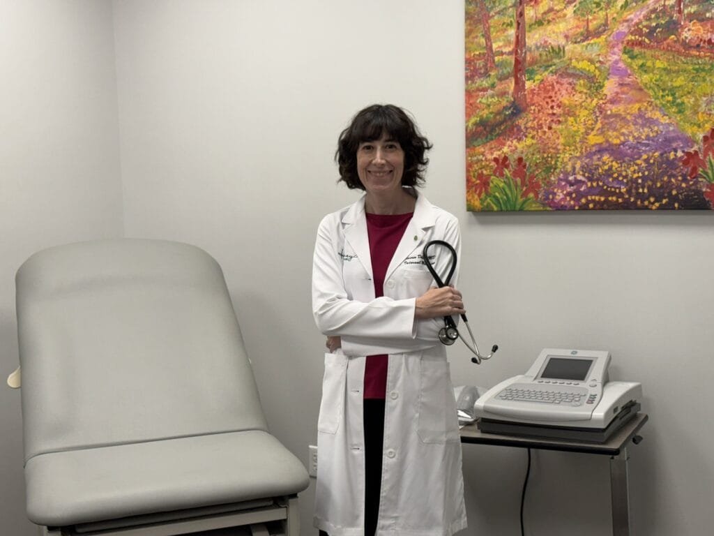 Photo of Dr. Doliner in an exam room.